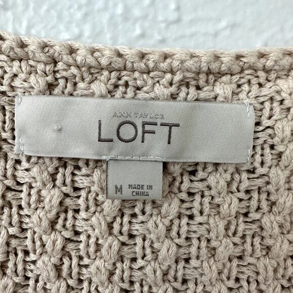LOFT Knit Open Front Short Sleeved Shrug - Medium - Picture 6 of 7